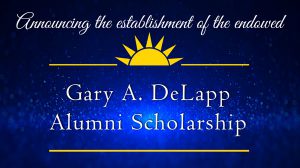 decorative image of deLapp-scholar , Announcing the establishment of the endowed Gary A. DeLapp Alumni Scholarship 2019-05-08 13:53:35