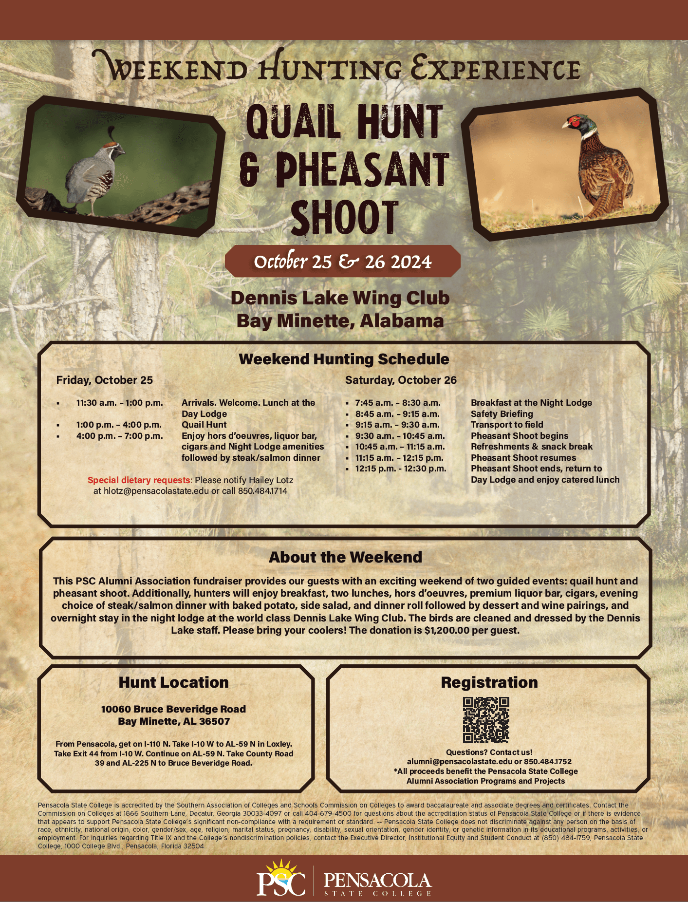 decorative image of Quail-pheasant-shoot , Alumni Quail & Pheasant Hunt 2024-03-20 09:39:43