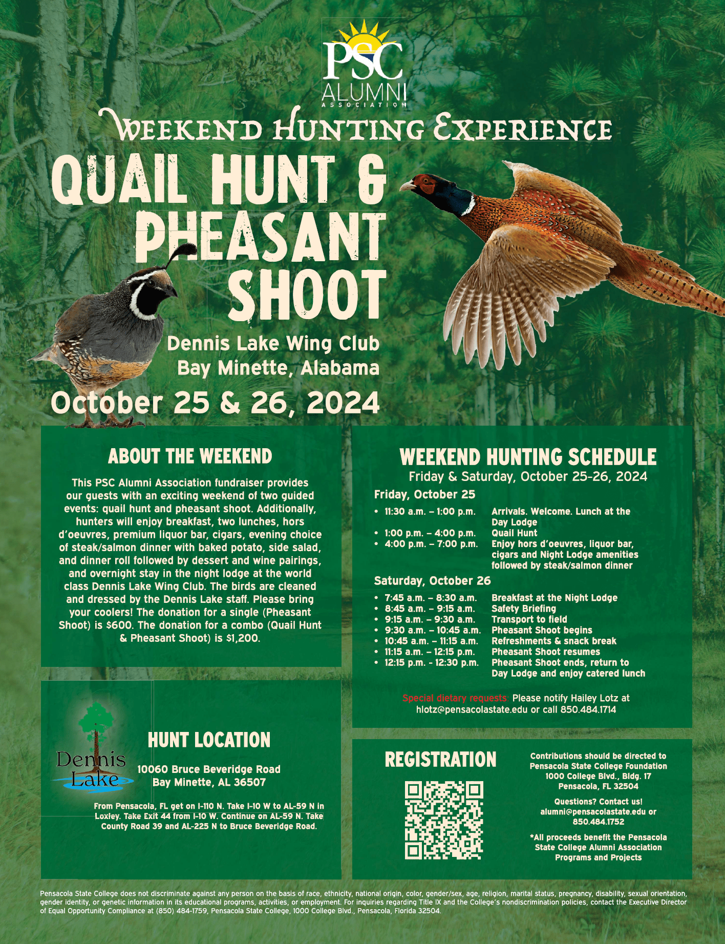 decorative image of Pheasant-Flyer , Alumni Quail & Pheasant Hunt 2024-08-13 06:35:26