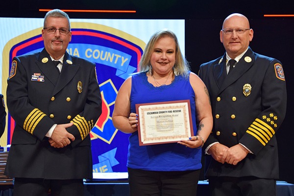 decorative image of Shannon , Pensacola State alum earns Escambia County Fire Rescue service award 2024-09-09 10:13:57